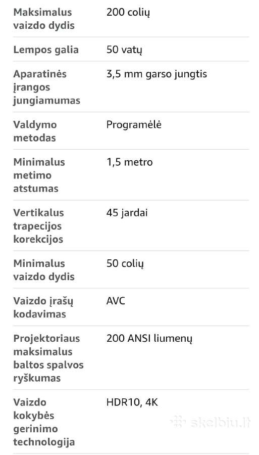 Mini projektorius,aurzen Eazze D1 - nuotraukos Nr. 8