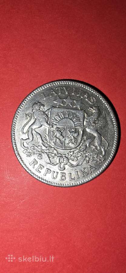 Latvija 2 latai 1925,sidabras 0,835 - nuotraukos Nr. 2
