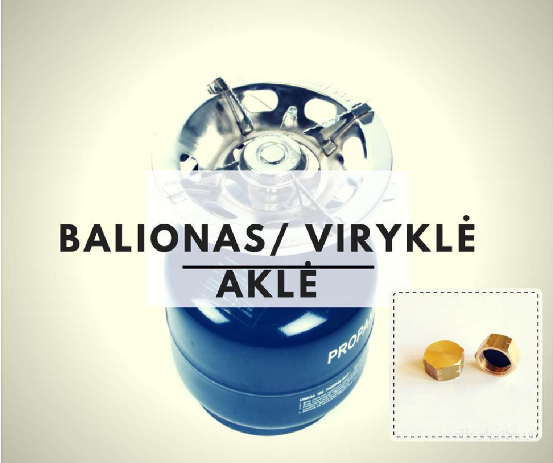 5 litrų balionas su virykle + aklė