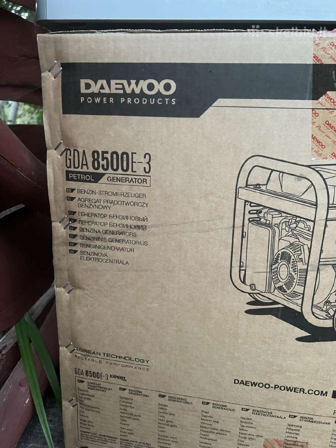Generatorius benzininis Daewoo Gda 8500e-3 - nuotraukos Nr. 2