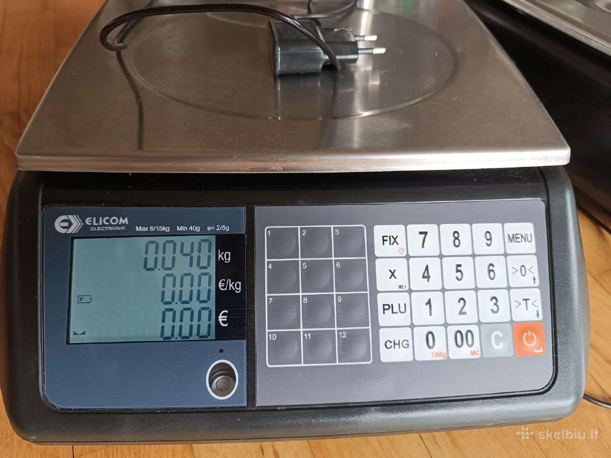Prekybinės svarstyklės Elicom S300lm 6/15 - nuotraukos Nr. 3