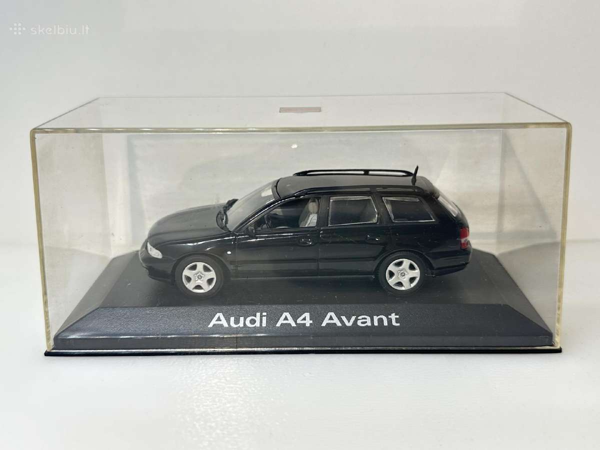 Audi A4 Avant B5 1995 juoda 1:43 Minichamps - nuotraukos Nr. 2
