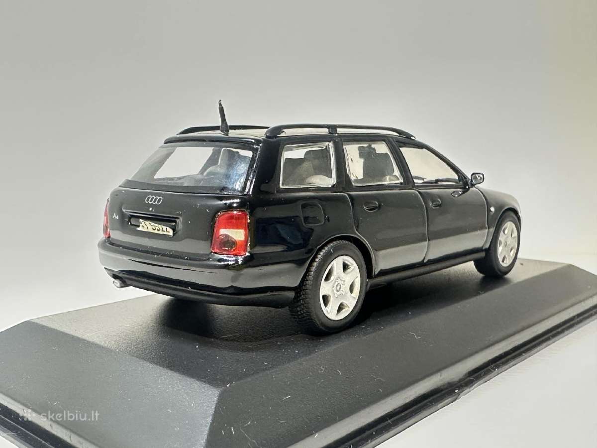 Audi A4 Avant B5 1995 juoda 1:43 Minichamps - nuotraukos Nr. 4