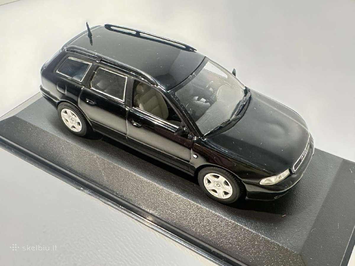 Audi A4 Avant B5 1995 juoda 1:43 Minichamps - nuotraukos Nr. 5