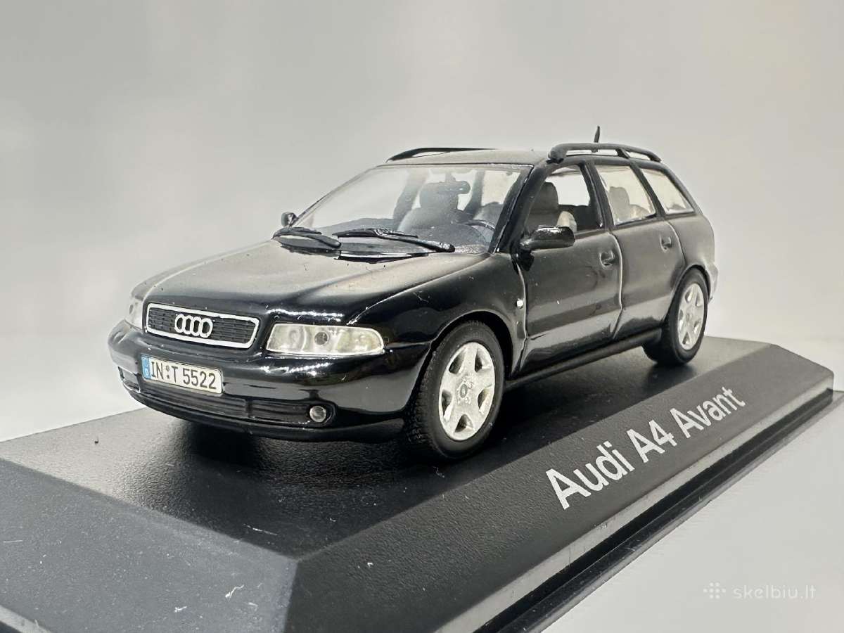 Audi A4 Avant B5 1995 juoda 1:43 Minichamps - nuotraukos Nr. 6