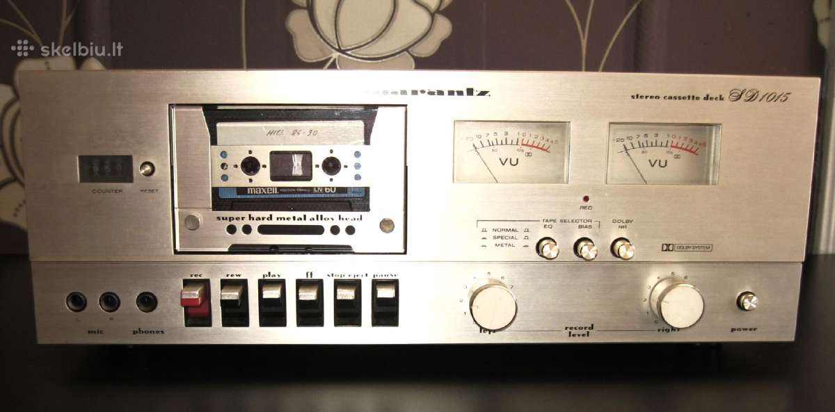Marantz Sd1015 Stereo Cassette Deck. Vintage 1980m - nuotraukos Nr. 9