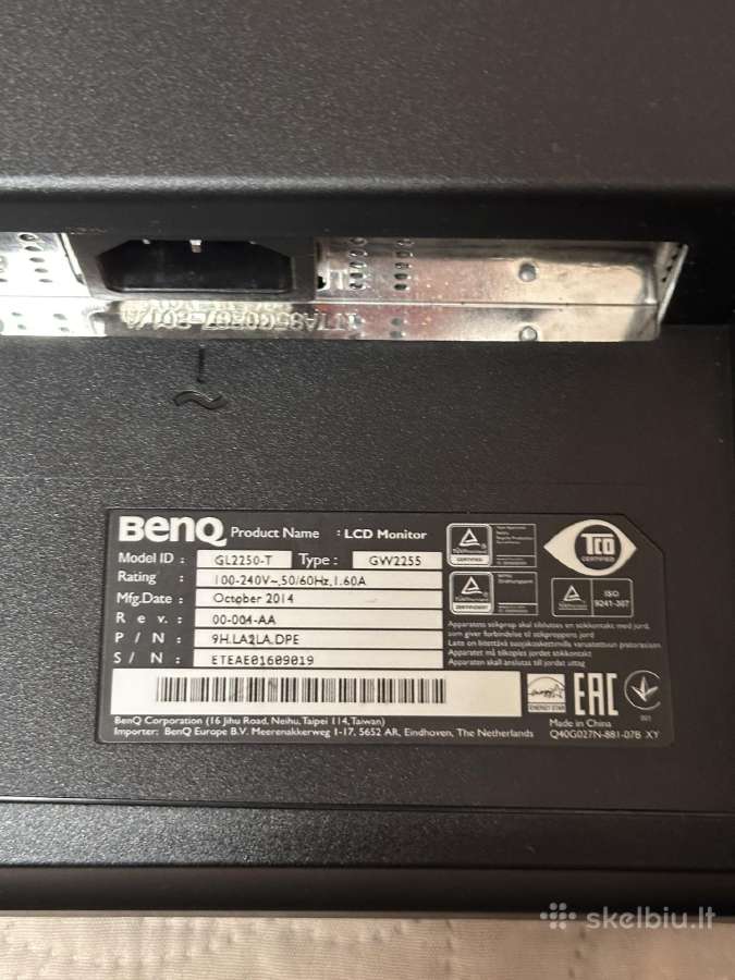 Benq 21.5" Full HD monitorius Gw2255 / Va - nuotraukos Nr. 5