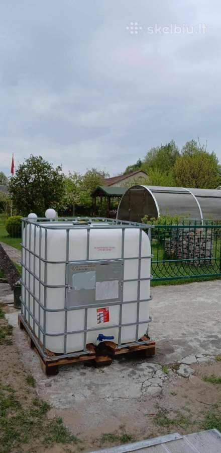 1000 litrų plastikinė talpa Ibc konteineris - nuotraukos Nr. 2