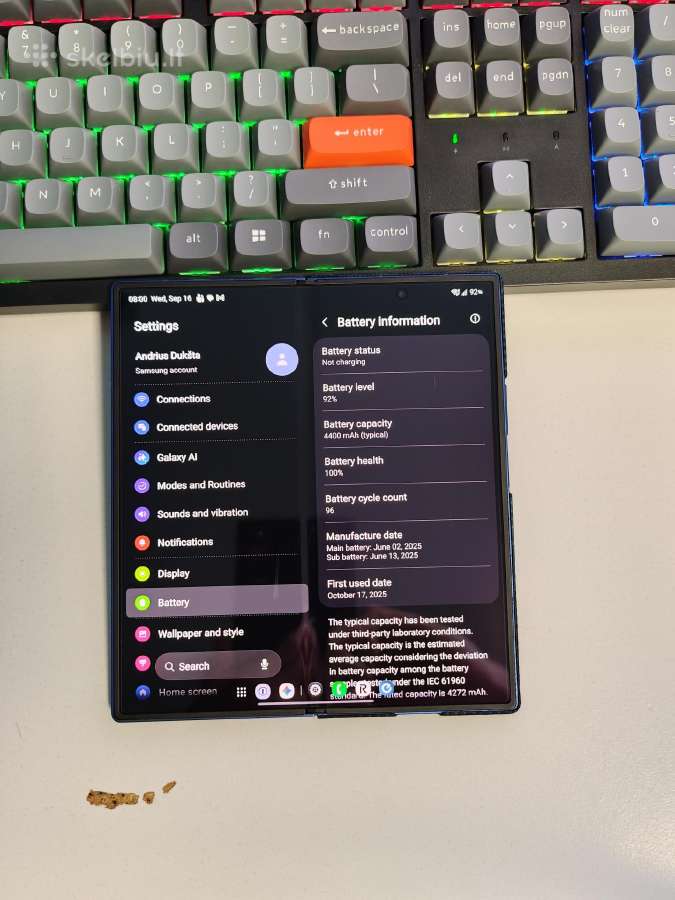 Samsung Galaxy Z Fold 7 - nuotraukos Nr. 3