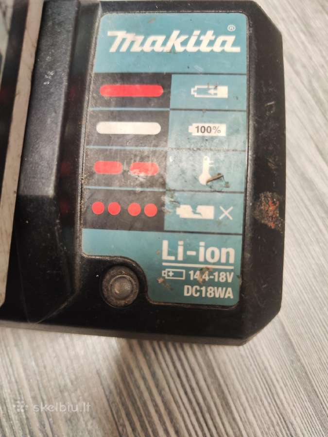Makita pakrovėjas ir baterija 14.4 - nuotraukos Nr. 2