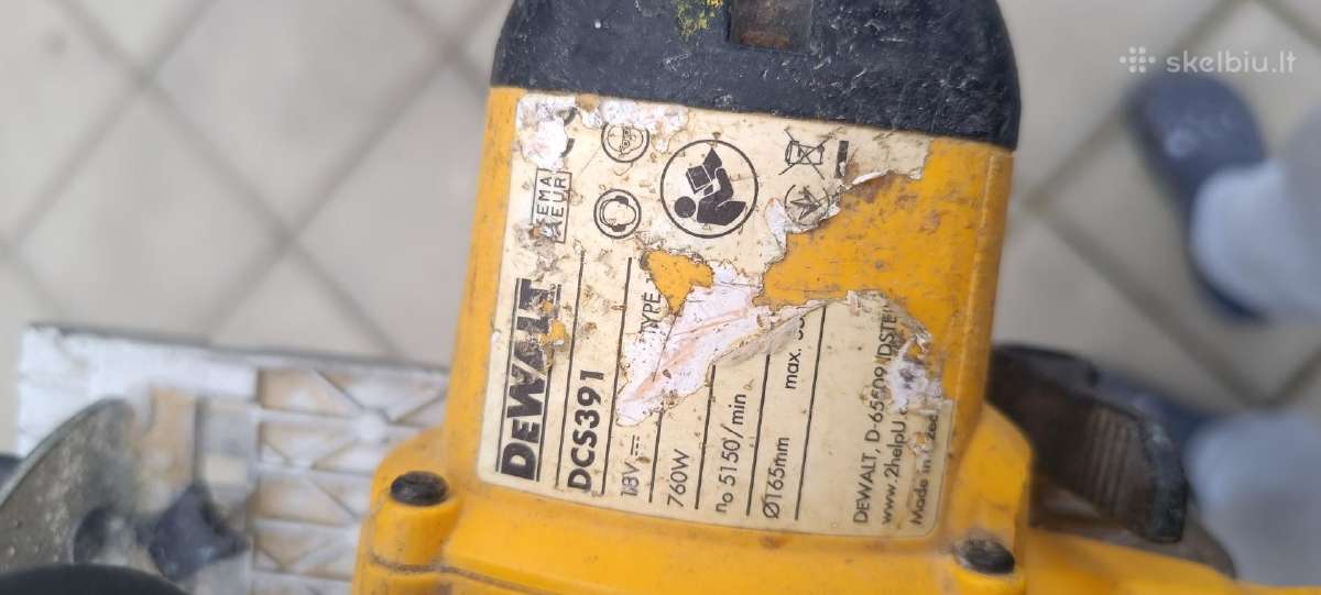 Dewalt dcs391 diskinis pjuklas - nuotraukos Nr. 3