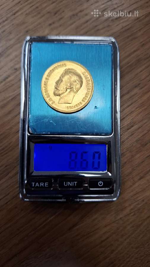 Nikolajus II 1899 auksine 10 rubliu - nuotraukos Nr. 6