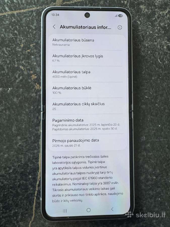Samsung Z Flip 6 256 GB - nuotraukos Nr. 11