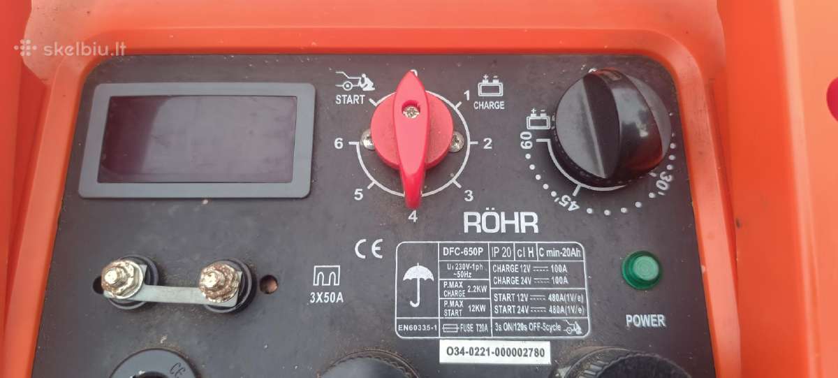 Rohr dfc650p ikroviklis paleidejas akumuliatoriui - nuotraukos Nr. 4