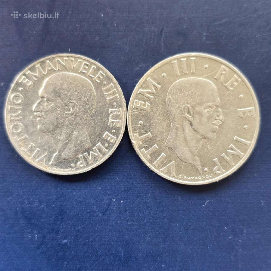 Italija 1939-40 1,2 liros rink. - nuotraukos Nr. 2