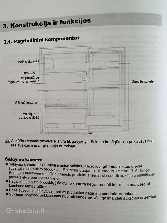 Parduodamas naudotas šaldytuvas Midea Mdrd151fg - nuotraukos Nr. 3