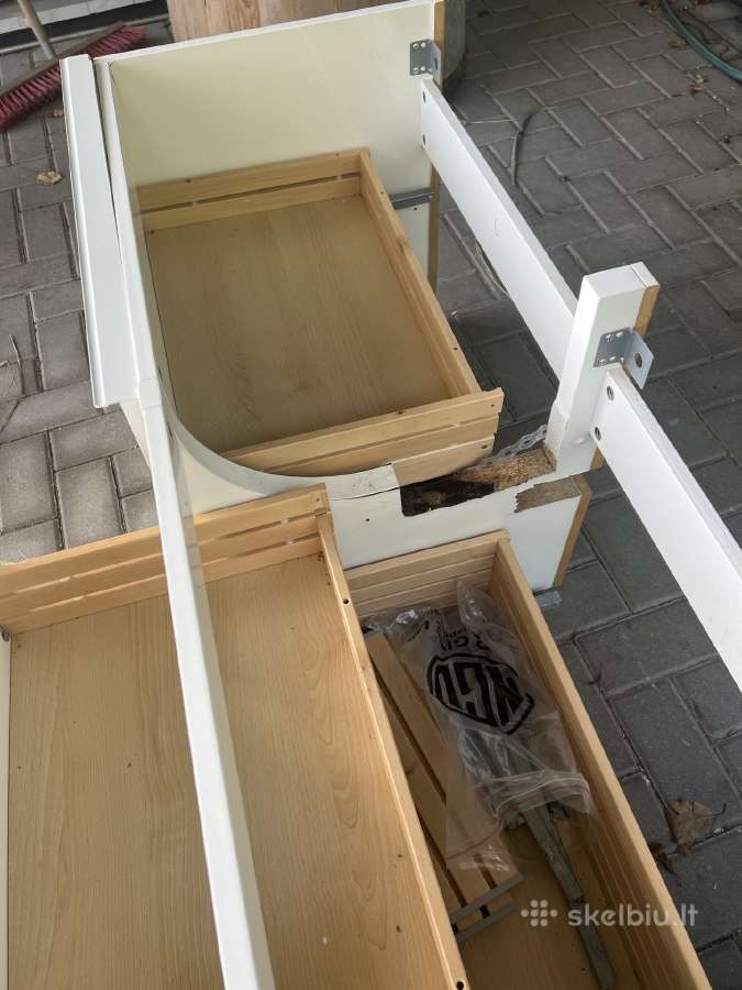 Dovanoju. Vonios spintelė su 4 stalčiais. Ikea. - nuotraukos Nr. 3