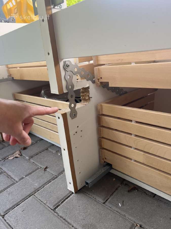 Dovanoju. Vonios spintelė su 4 stalčiais. Ikea. - nuotraukos Nr. 6