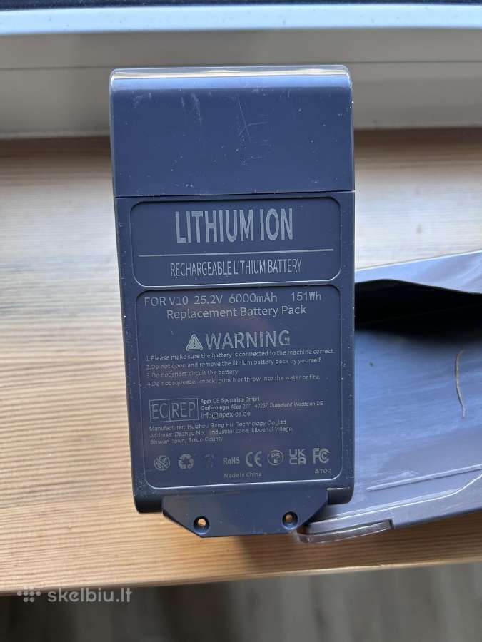 Dyson v10 - v11 akumuliatorius - nuotraukos Nr. 3