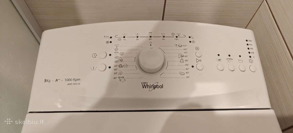 Dovanoju skalbyklę Whirlpool Awe 50510 - nuotraukos Nr. 2