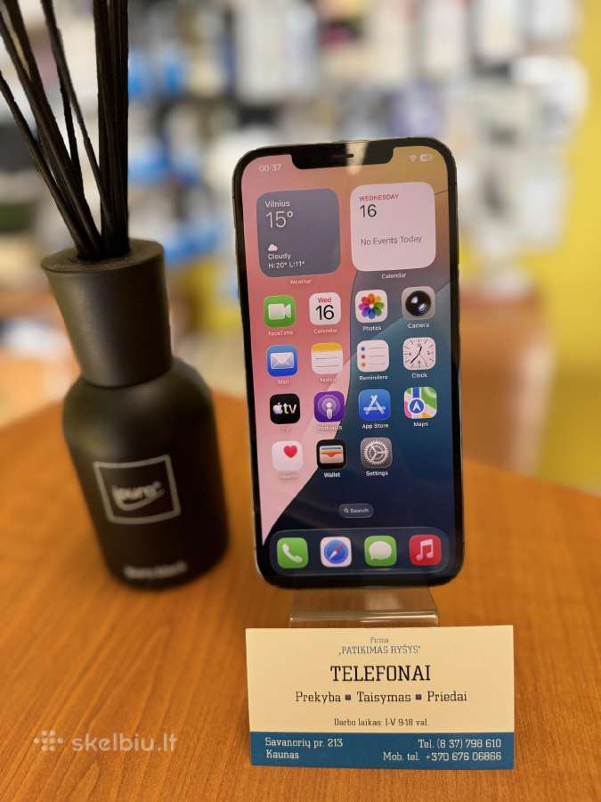 iPhone 12promax 128gb Graphite Su Garantija - nuotraukos Nr. 2
