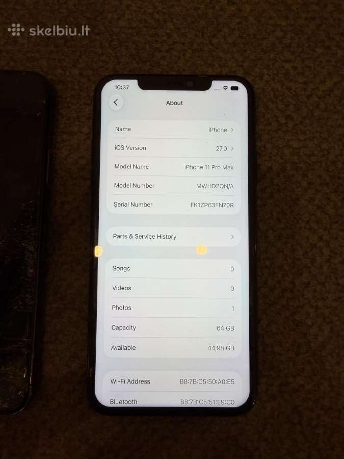 iPhone 11 Pro Max 64gb - nuotraukos Nr. 4