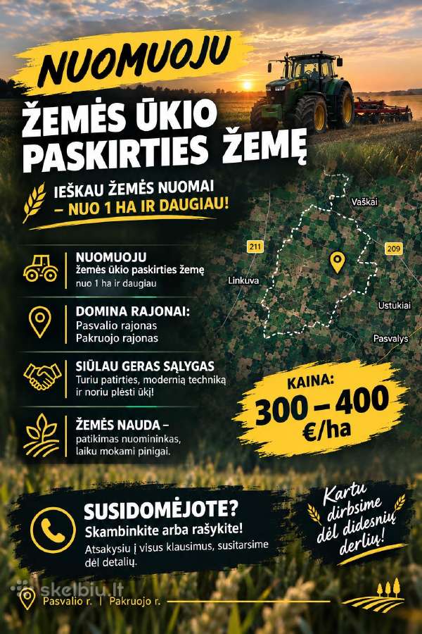 Žemės ukio paskirties nuoma - nuotraukos Nr. 2