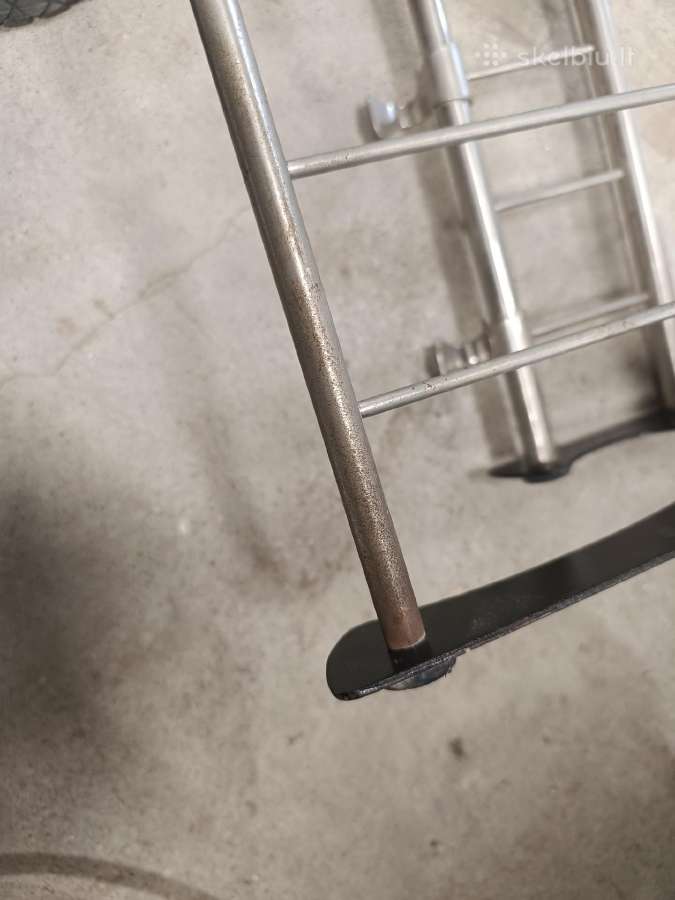Metalinė sieninė drabužių kabykla su lentyna 93cm - nuotraukos Nr. 3