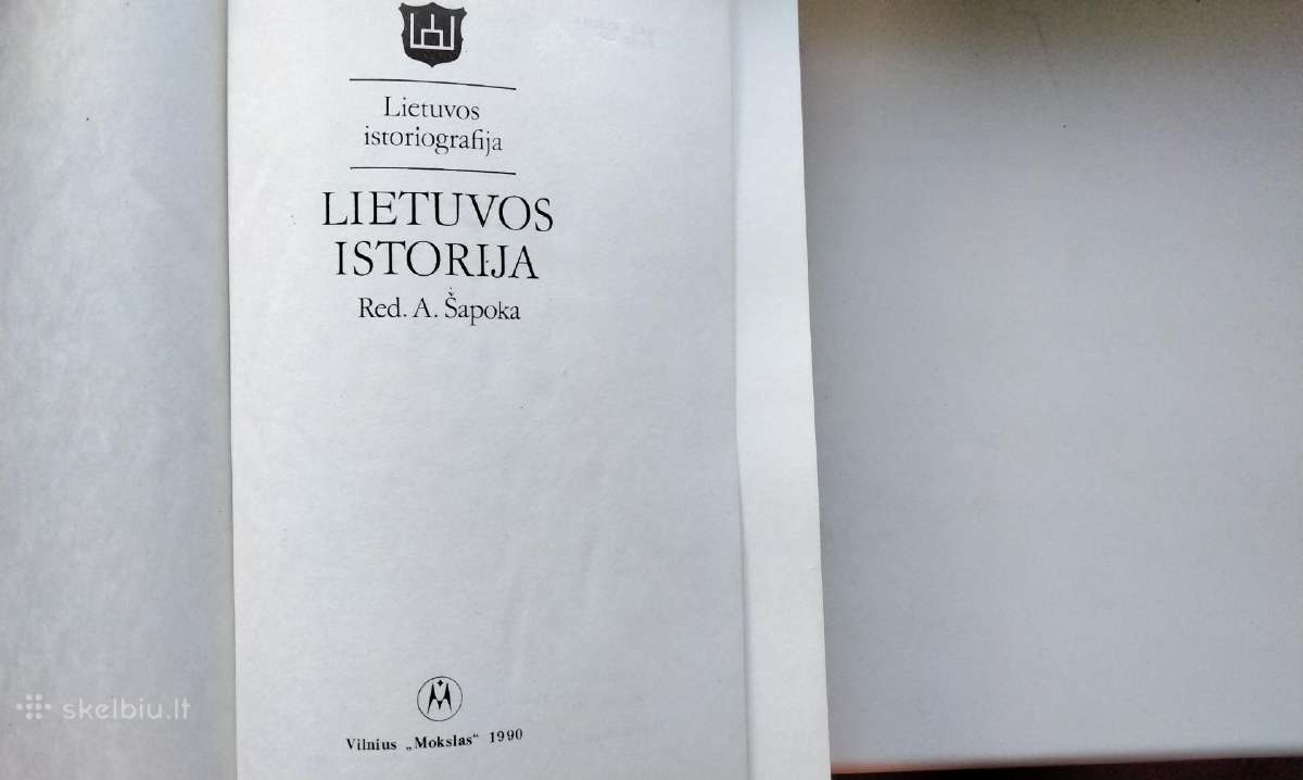 A. Šapoka. Lietuvos istorija. 1990 m. leid. - nuotraukos Nr. 2