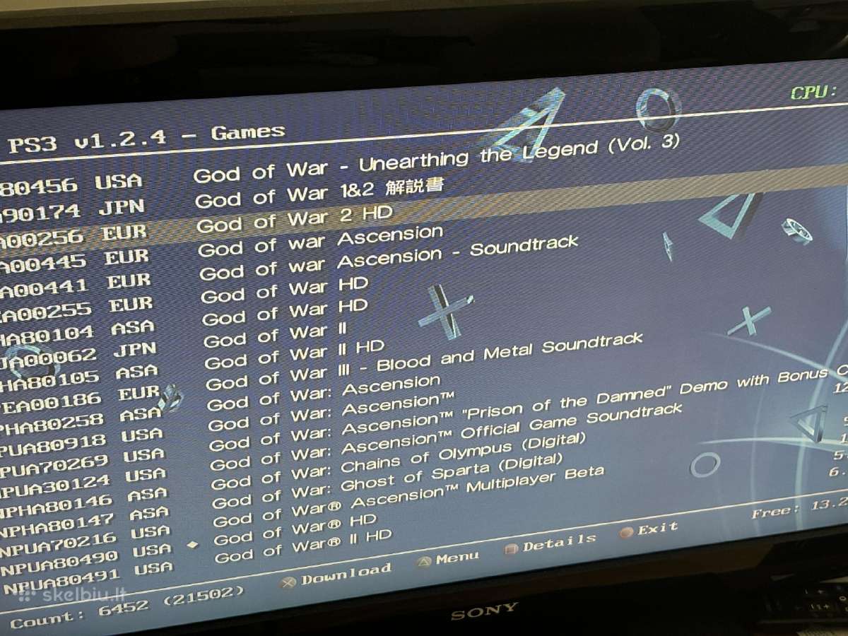 Playstation 3 Slim atrištas 250gb 2 pulteliai - nuotraukos Nr. 7
