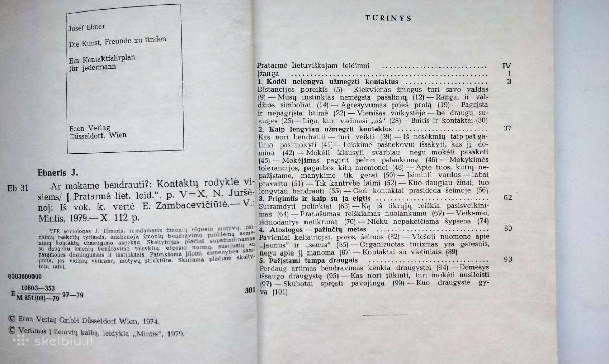 J. Ebneris. Ar mokame bendrauti? 1979 m. leid. - nuotraukos Nr. 2