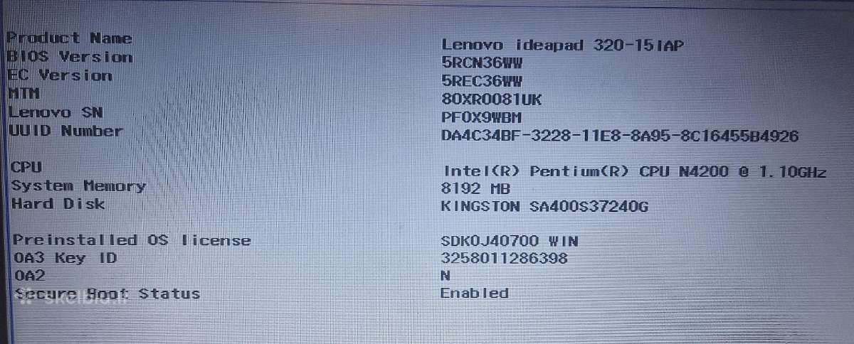 Lenovo Ideapad 320-15iap Baltas - nuotraukos Nr. 4