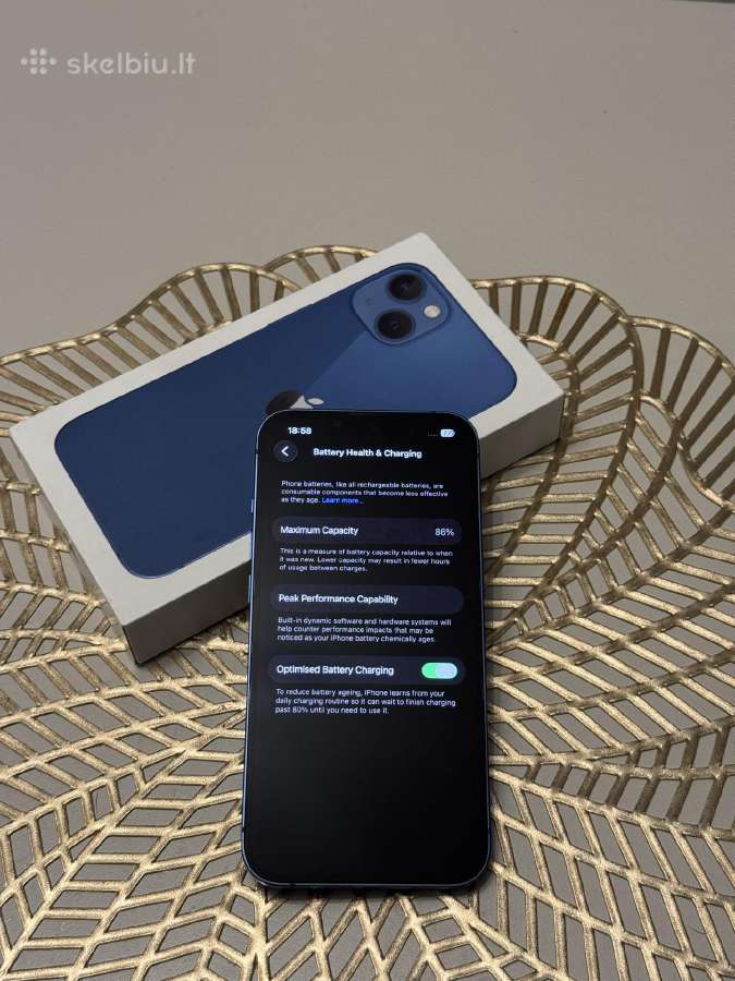 Apple iPhone 13 128gb Midnight Blue - nuotraukos Nr. 3