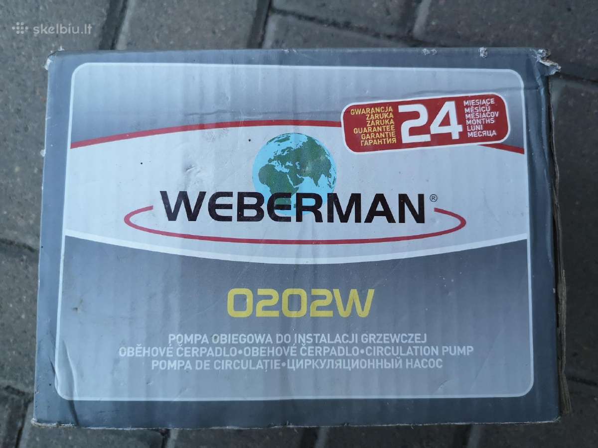 Cirkuliacinis siurblys Weberman Ferro 25-60-180 - nuotraukos Nr. 5