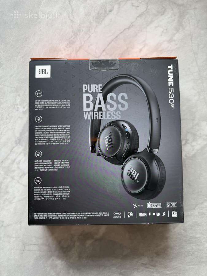 Jbl Tune 530bt belaidės ausinės su dėžute - nuotraukos Nr. 3