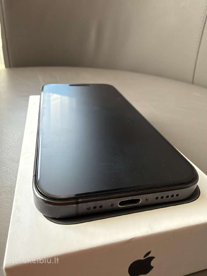 iPhone 15 Pro Black Titanium 128gb - nuotraukos Nr. 2