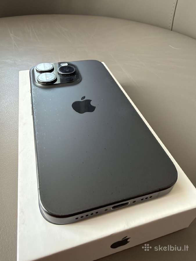 iPhone 15 Pro Black Titanium 128gb - nuotraukos Nr. 3