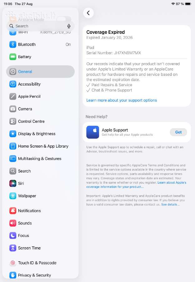 Apple iPad 10th gen 10.9 - nuotraukos Nr. 3
