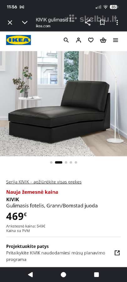 Gulimas fotelis Ikea Kivik - nuotraukos Nr. 8