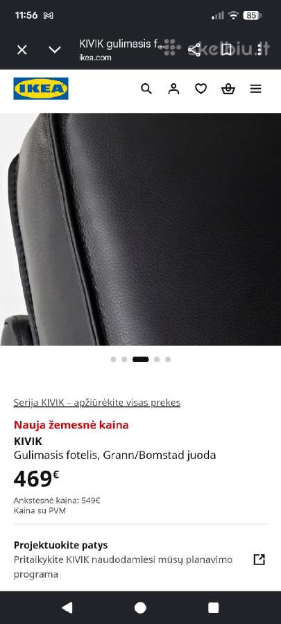 Gulimas fotelis Ikea Kivik - nuotraukos Nr. 6