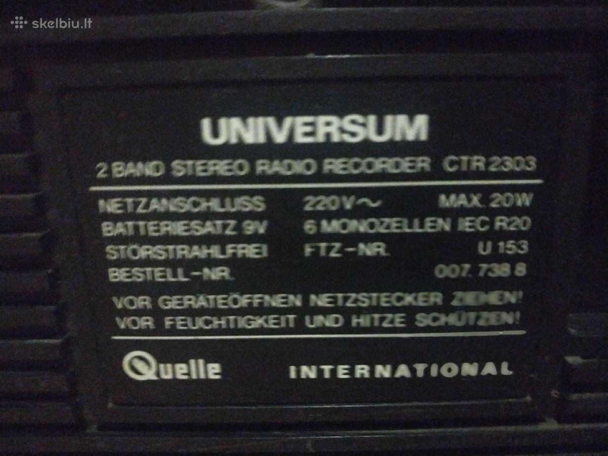 Nešiojamas magnetofonas universum radija - nuotraukos Nr. 3