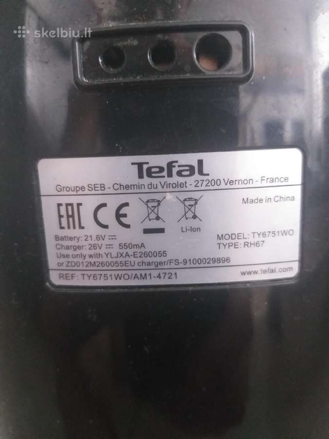 Dulkių siurblys šluota Tefal Ty6751wo - nuotraukos Nr. 3