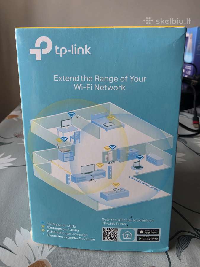 Tp-link Re200 Ac750 Wi-fi Range Extender - nuotraukos Nr. 3