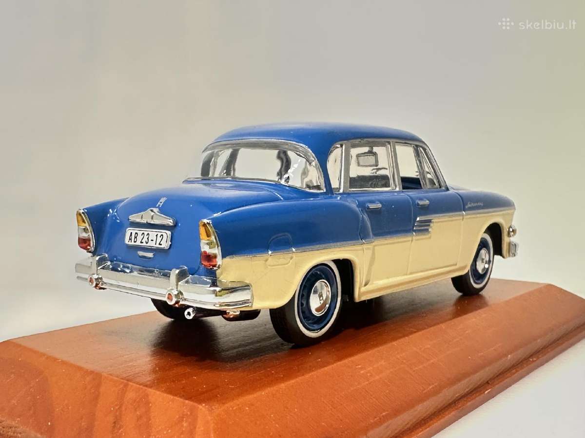 Horch Sachsenring P240 1956 mėlyna/balta 1:43 A - nuotraukos Nr. 6