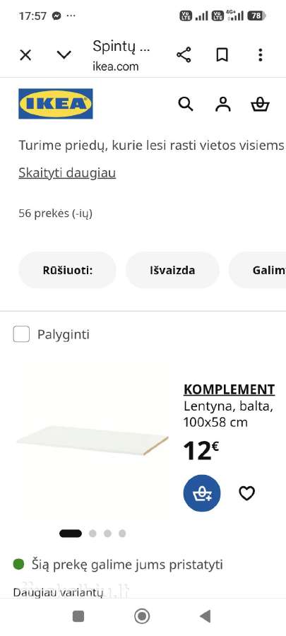 Komplement ištraukiamoji batų lentyna - nuotraukos Nr. 8