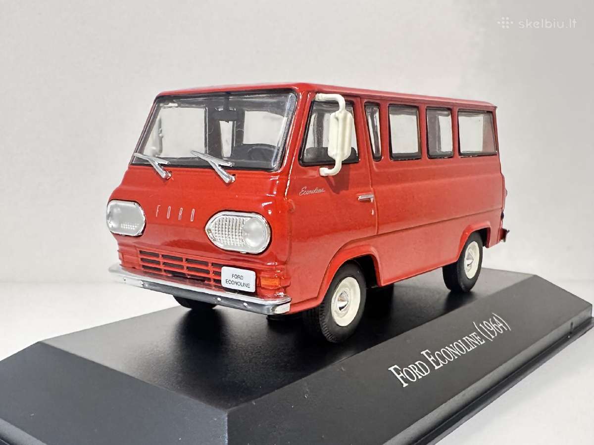 Ford Econoline 1964 raudona 1:43 IXO Edicola - nuotraukos Nr. 3