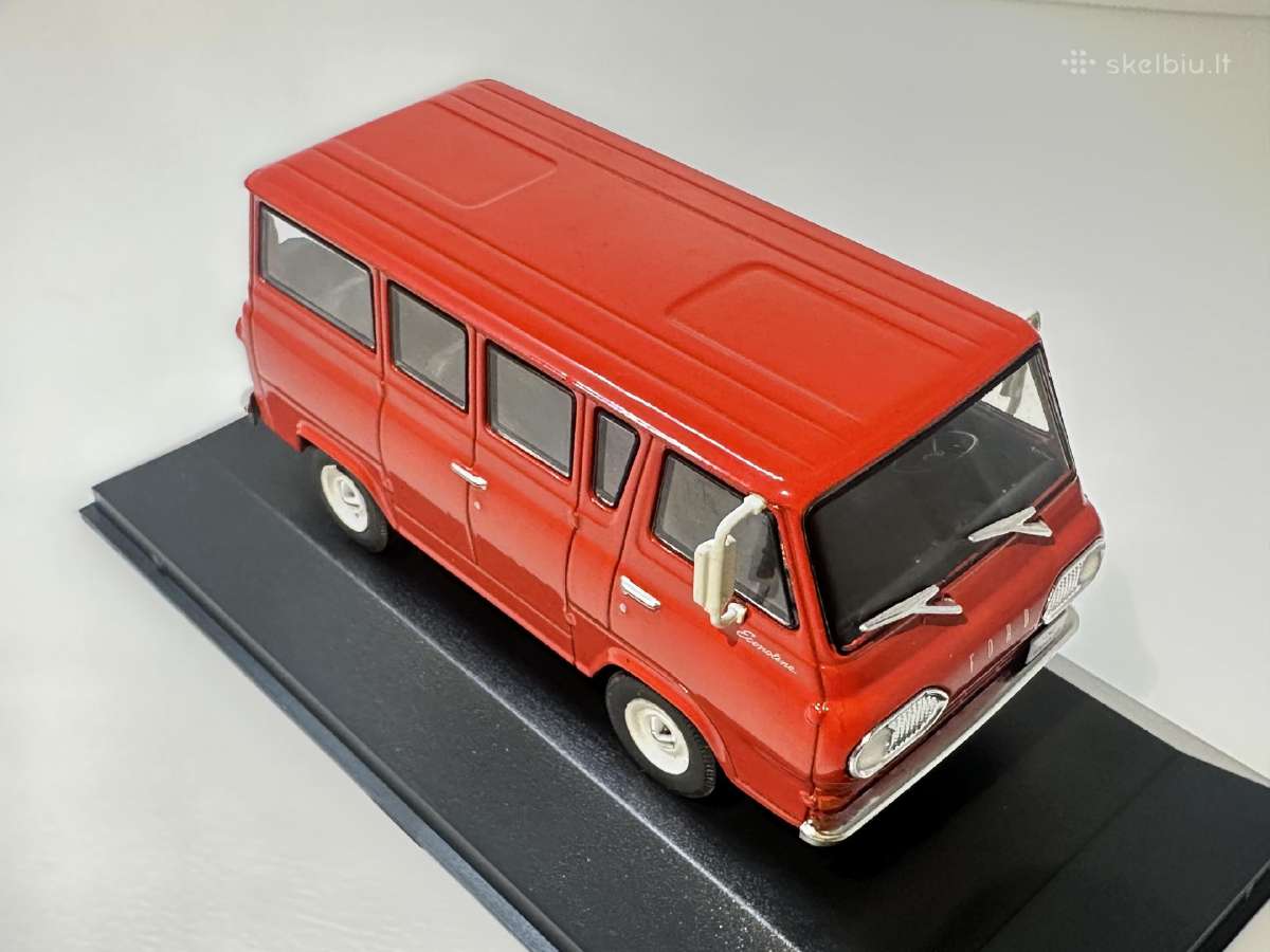 Ford Econoline 1964 raudona 1:43 IXO Edicola - nuotraukos Nr. 6