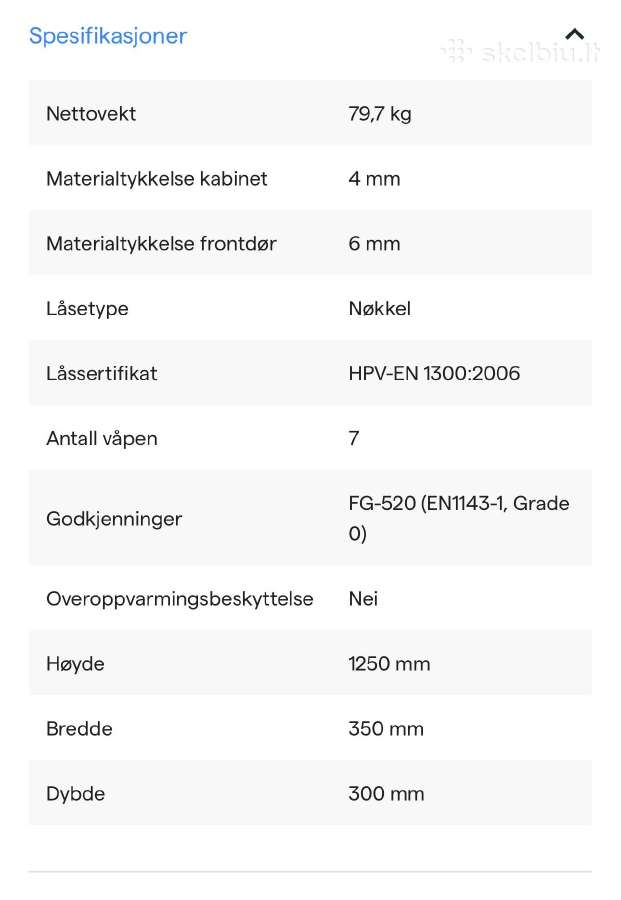 Seifas ginklams - nuotraukos Nr. 3