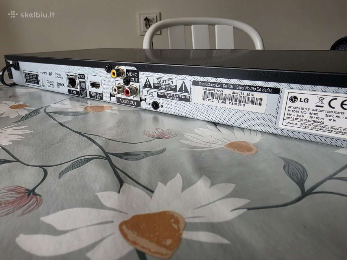 LG Bp420 3D Blu-ray / Dvd grotuvas - nuotraukos Nr. 10