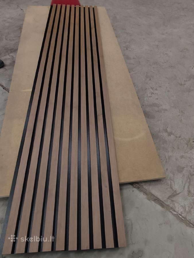 Sienų panelės lamelės – Ąžuolo Hpl / Mdf 2750x300 - nuotraukos Nr. 2